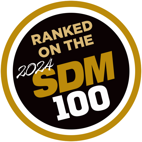 Ranked on the 2024 SDM 100 logo